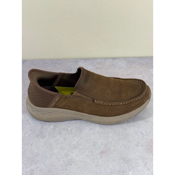 Skechers Parson Oswin Slip-Ins - Desert - Brown - Leather - Men’s 10